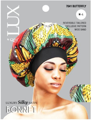 QFITT LUX Silky Satin Pattern Bonnet (M-L)
